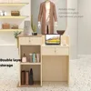 Reception Desk, Front Desk, Retail Counter with Drawers, Cash Register Counter for Checkout, Lobby, Salon, Retail, Modern Large 6
