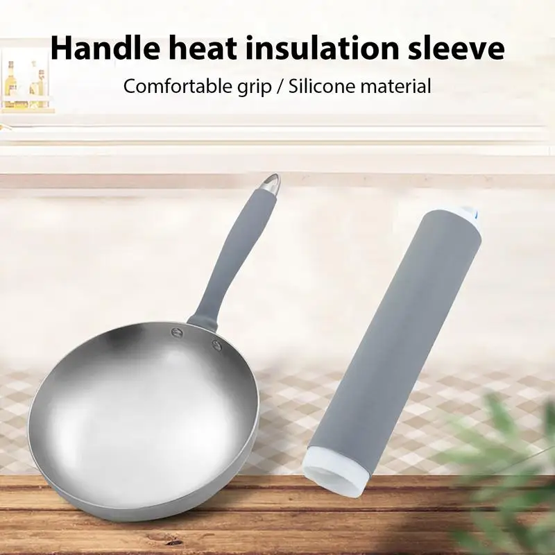 

Pan Handle Sleeves Handle insulation cover Hot Resistant Handle Sleeve Silicone Handle Sleeve for Household Frying Cookware Bowl