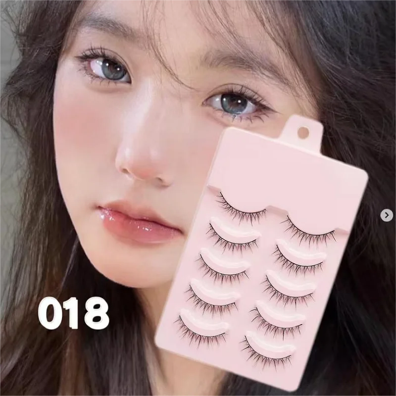 DINGSEN Neue Manga-Wimpern 5 Paar Natürliche Wimpern Faux Mink Falsche Wimpern Anime-Wimpern Weiche Faux Cils Wimpern für den Alltag und Dating – Detail 2