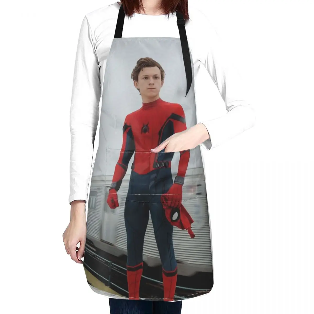 

spidey tom holland aesthetic Apron Cute Kitchen Accessories Kitchen Utensils for kitchen useful