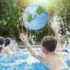 16 Inch Inflatable Globe Blow up World Globe Summer Outdoor PVC Beach Ball for Kids School Classroom Geography Party Supplies 1