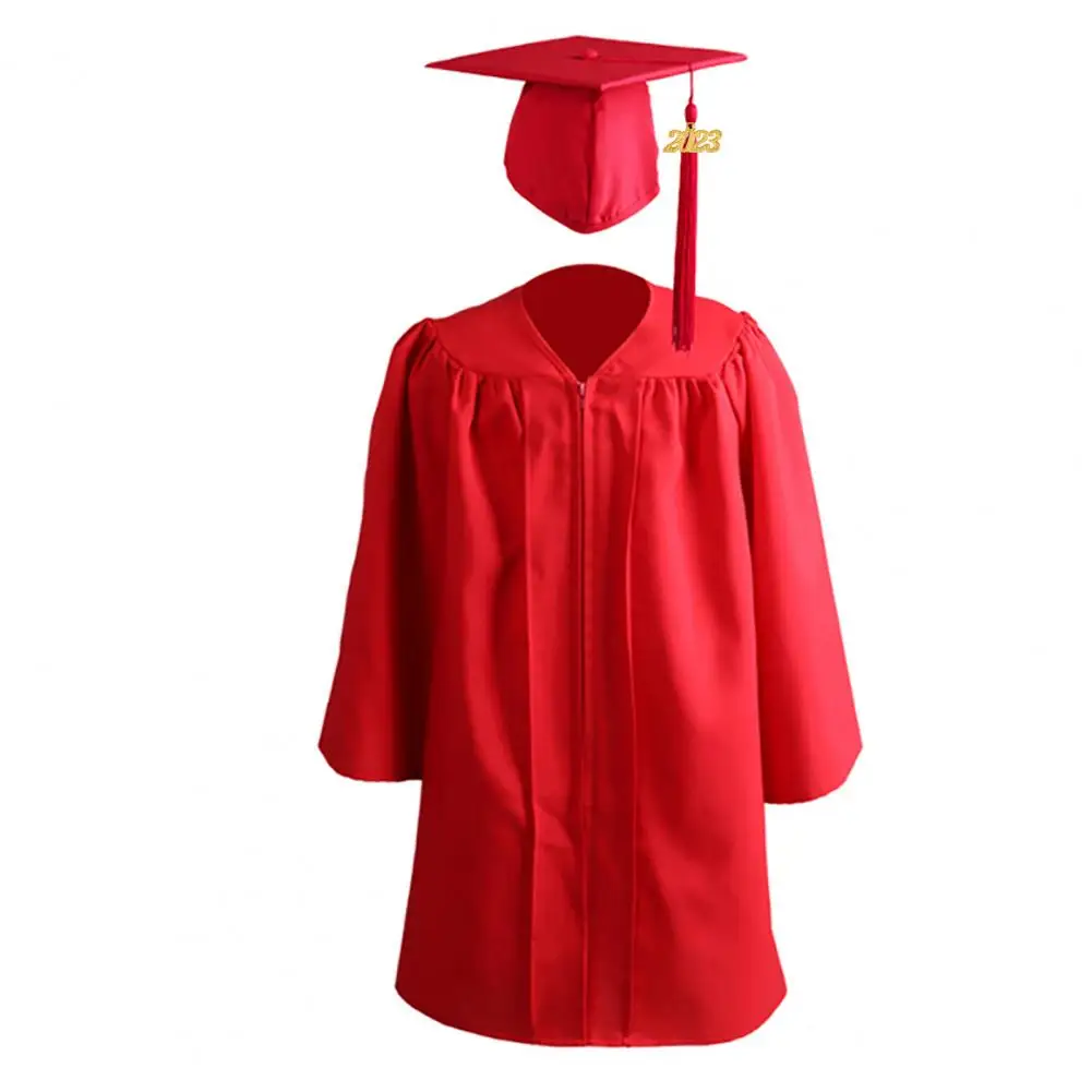 Kids Graduation Cap Gown Kindergarten Children Toddler Graduation Clothing Suit Primary Cap Gown Ceremony Outfit