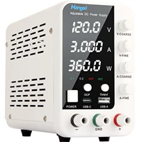 DC Lab แหล่งจ่ายไฟ 30V 60V 120V Bench Power Supply Encoder ควบคุมแรงดันไฟฟ้าและ Current Dual แรงดันไฟฟ้าขาเข้า 220 V/110 V 6