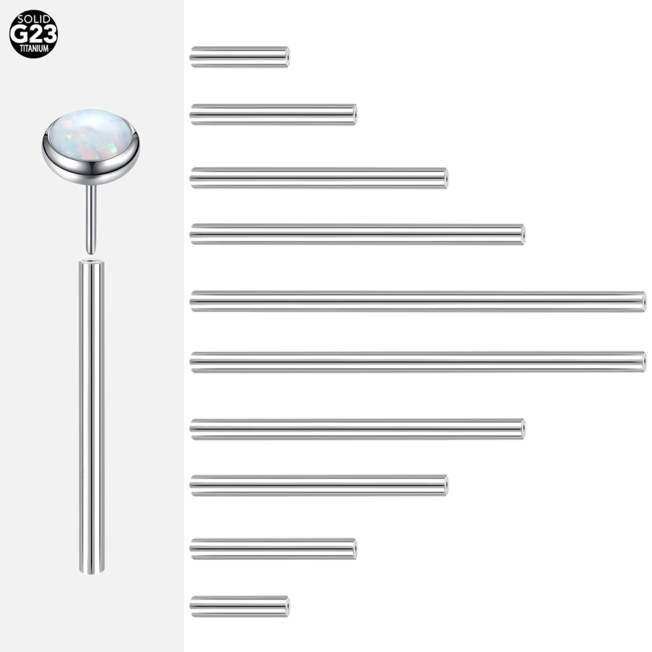 10Pcs-50Pcs-G23-Titanium-Threadless-Push-in-Stright-Barbell-Post-Tongue ...