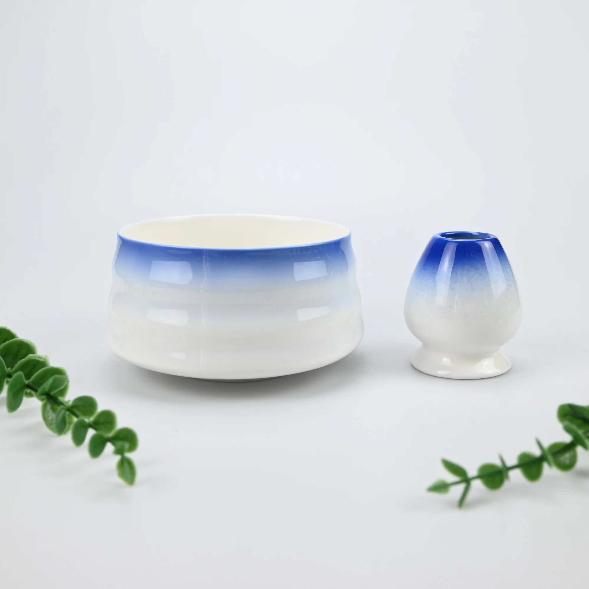 2/قطعة مجموعة ماتشا اليابانية وعاء ماتشا مع الفم س...