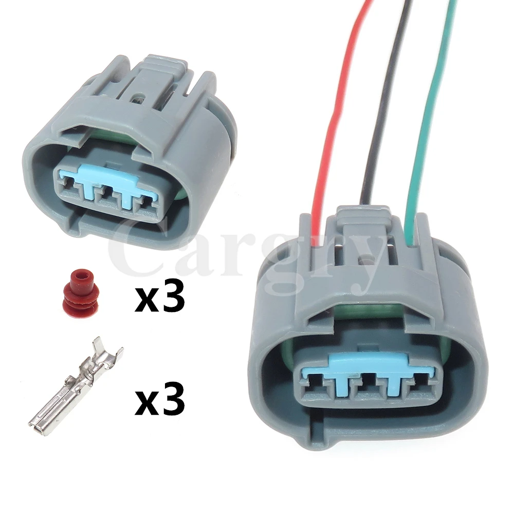 

1 Set 3P Auto Parts Automobile Waterproof Socket Car Electric Wiring Modification Connector Accessories
