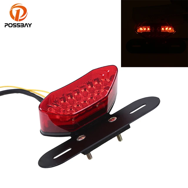 Fanale posteriore universale per moto indicatori di arresto freno a LED  lampeggiatore fanale posteriore moto ATV Dirt Bike Cafe Racer lampada di  segnalazione posteriore - AliExpress