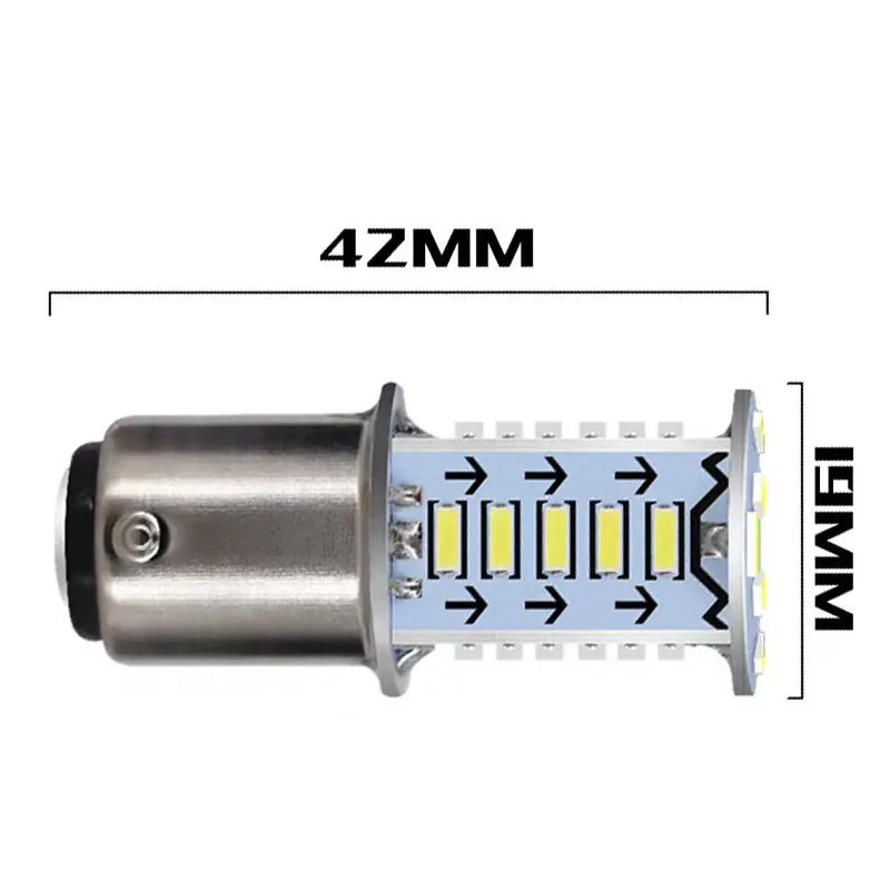 Motorcycle LED Bulbs Strobe Brake Light Car Tail Parking Reverse Lights Auto Brake Lamps Motorcycle Tail Light 1/2Pcs