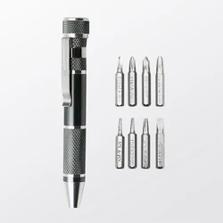 Jeu d'embouts de tournevis 8 en 1, boîte avec tournevis magnétique pour outils à main de bricolage à domicile 