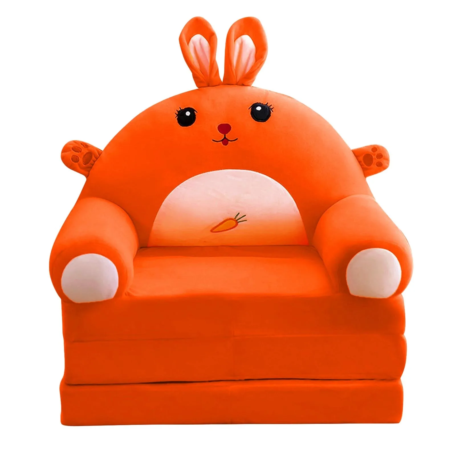 Cushion Plush Sofa case Backrest Armchair 2 In 1 Foldable Sofa Cute Cartoon Lazy Flip Open case Without Pp Cotton