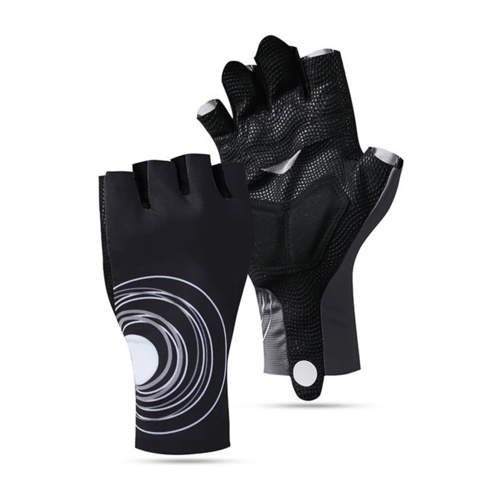 

Half-Full Finger Bike Cycling Gloves Breathable Elastic Anti-Slip Shock-Absorbing Pad Bicycle Fishing Glove Relieve Hand Fatigue