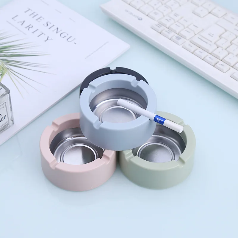 Ashtray For Home Smoking Desk Cigarettes Tobacco Office Car