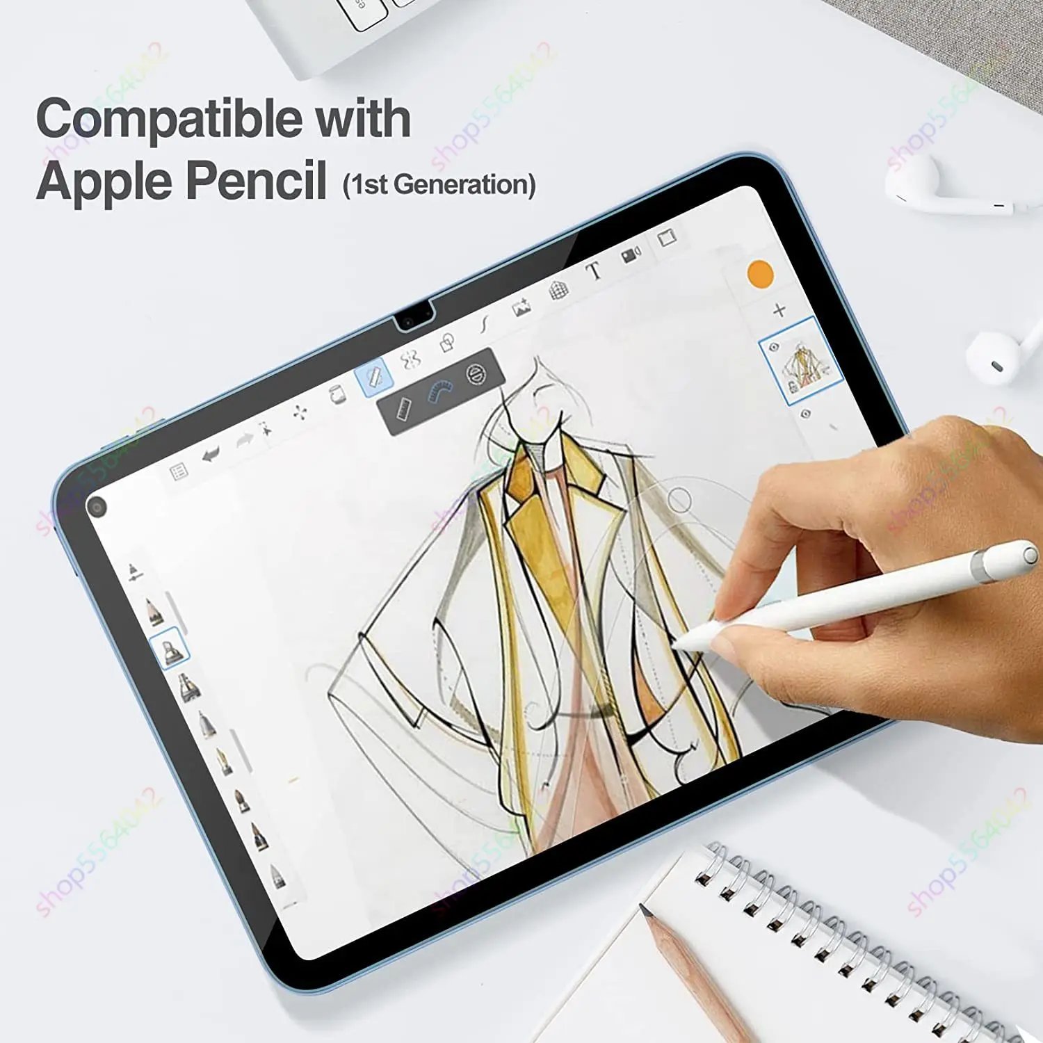 2 Packs Tempered Glass Screen Protector For  iPad A16 11th/10th Generation 2025/2022 HD 9H Hardness Screen Film for iPad Pro 11 4
