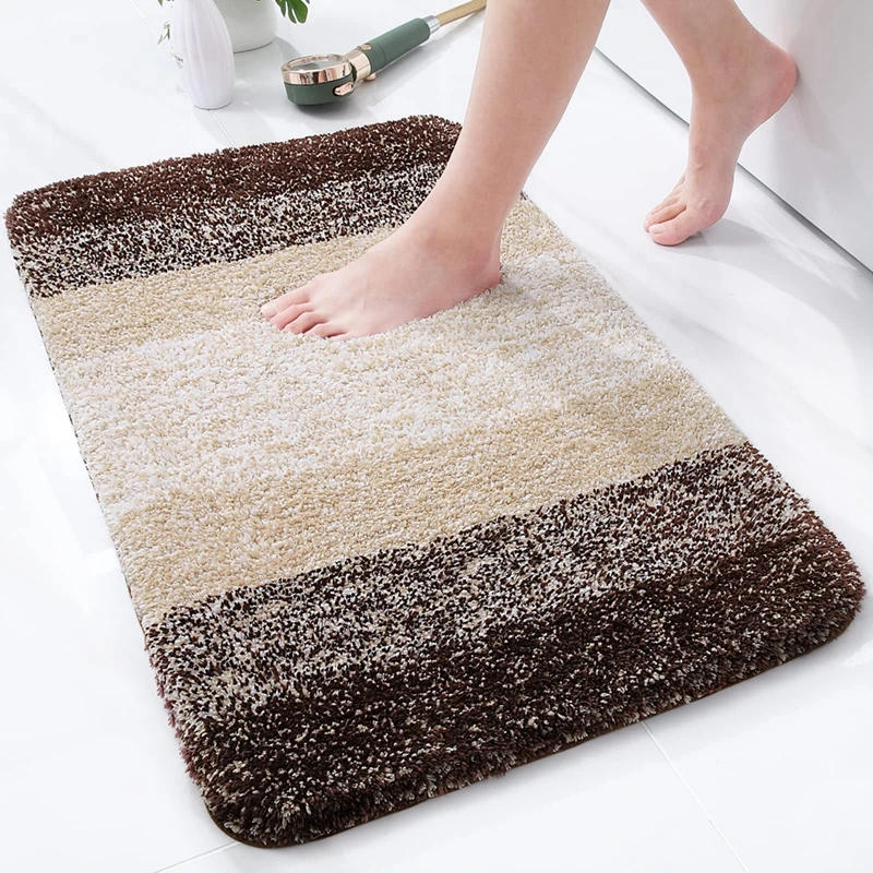 Olanly Luxury Bathroom Rug Mat, Extra Soft and Absorbent