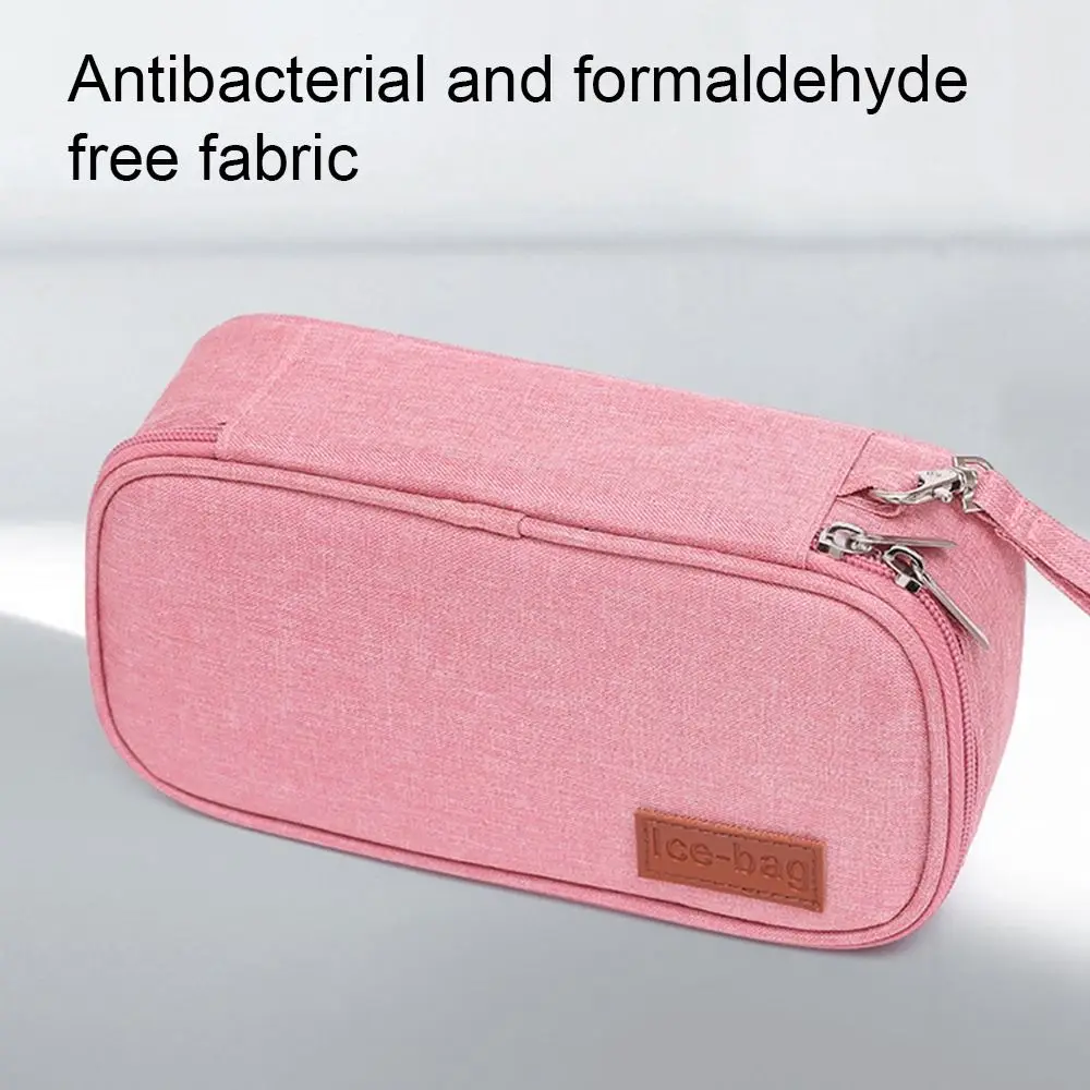 Insulin Cooling Bag Candy Color Insulin Cooling Bag without Gel Drug Freezer for Diabetes Thermal Insulated Pill Protector Portable Medicla Cooler