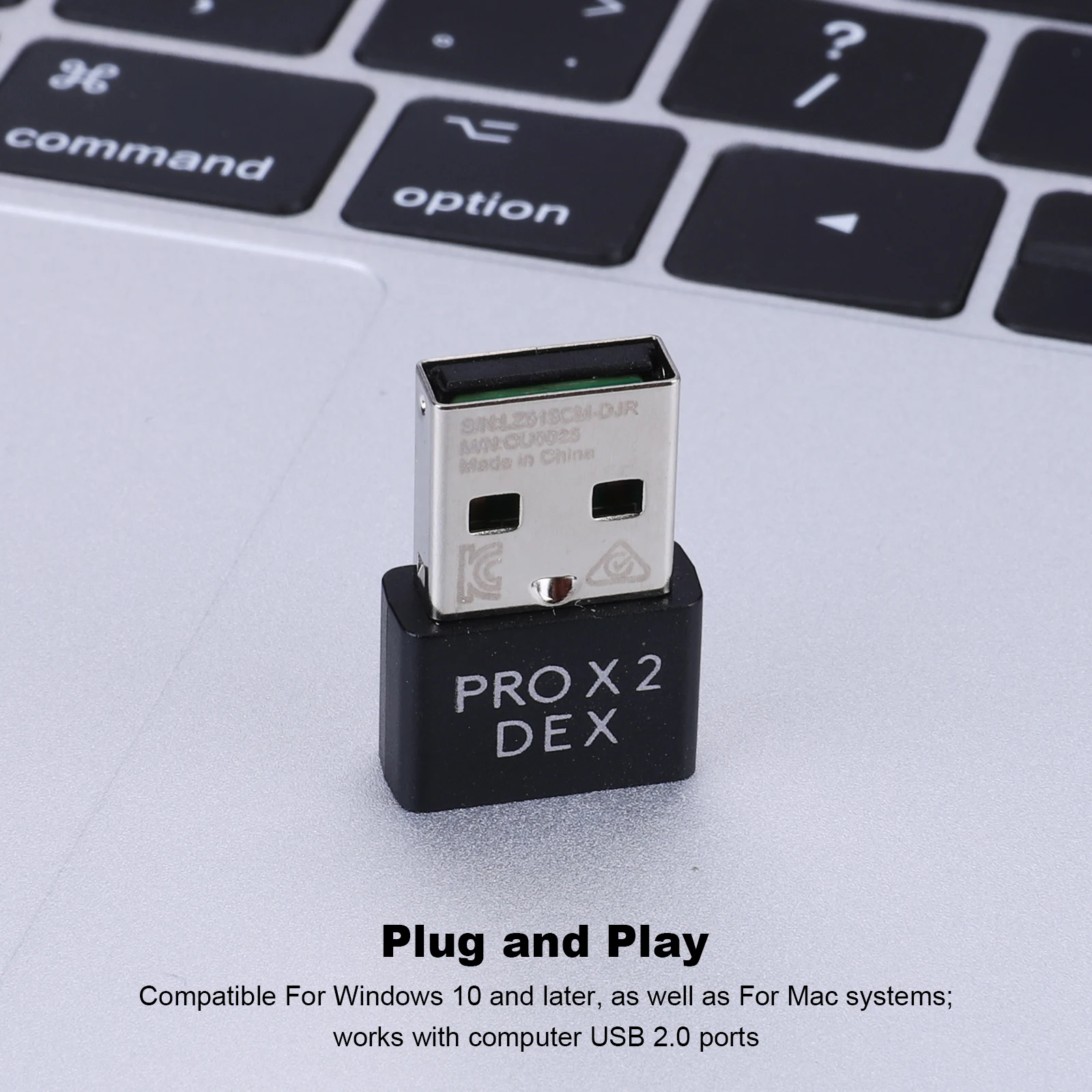 Logitech PRO X SUPERLIGHT 2 DEX 마우스 교체용 USB 수신기와 호환되는 USB 수신기 교체품 경량 8000Hz 지원