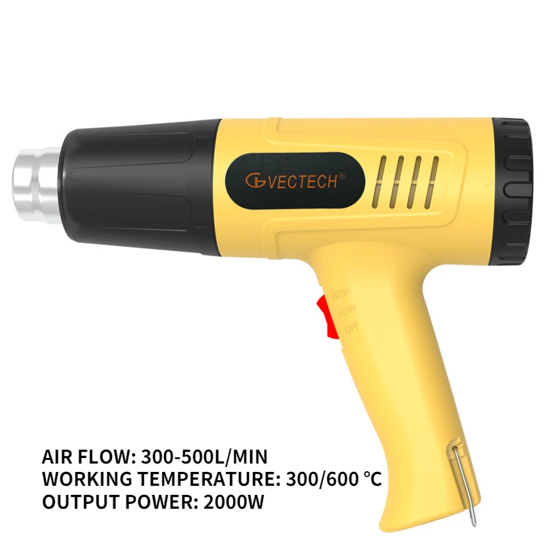 Two Thermostats Industrial Heat Gun Automobile Film Tools Broiling Gun Soldering Heat Gun 220V