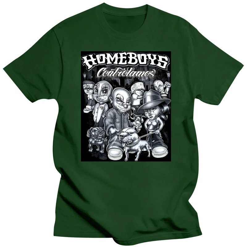 thumbnail image 1 of CAMISETA URBANA CONTROLAMOS BULLDOG PITBULL LOWRIDER GANGSTER HOMEBOYS, 1 of 5