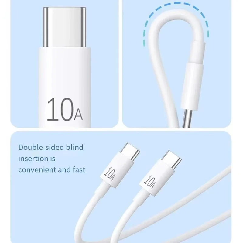 120W 10A 듀얼 USB-C to 타입 C 초고속 충전 데이터 케이블 (아이폰15, 삼성, 화웨이용) 퀵 코드 전송 케이블 0.25m/1m/2m/3m