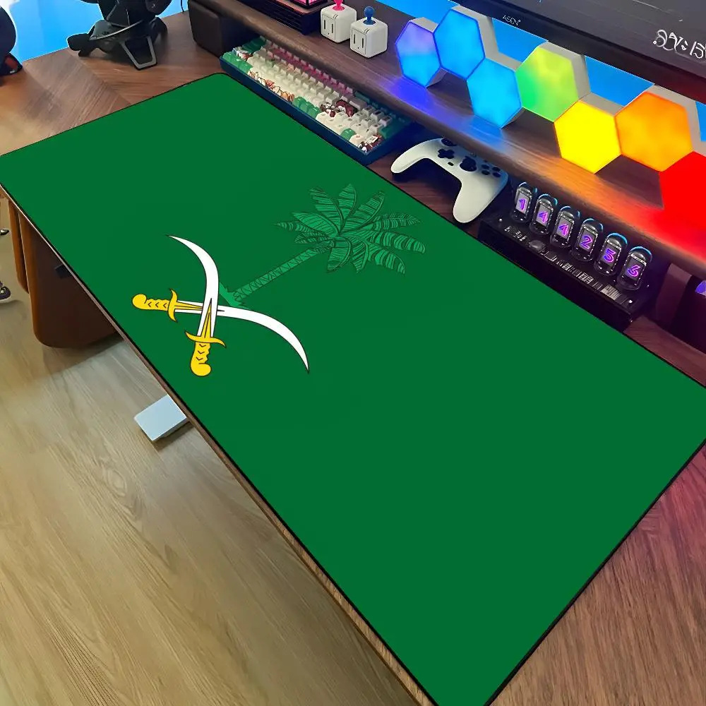 وسادة مكتب كبيرة الحجم من المطاط، بتصميم شعار المم...