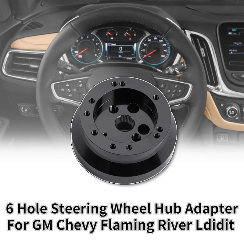 

Адаптер ступицы рулевого колеса с 5 / 6 отверстиями подходит для GMC Chevy Pontiac Cadillac, грузовик, пикап, алюминиевая модификация, автомобильный адаптер ступицы, Новинка
