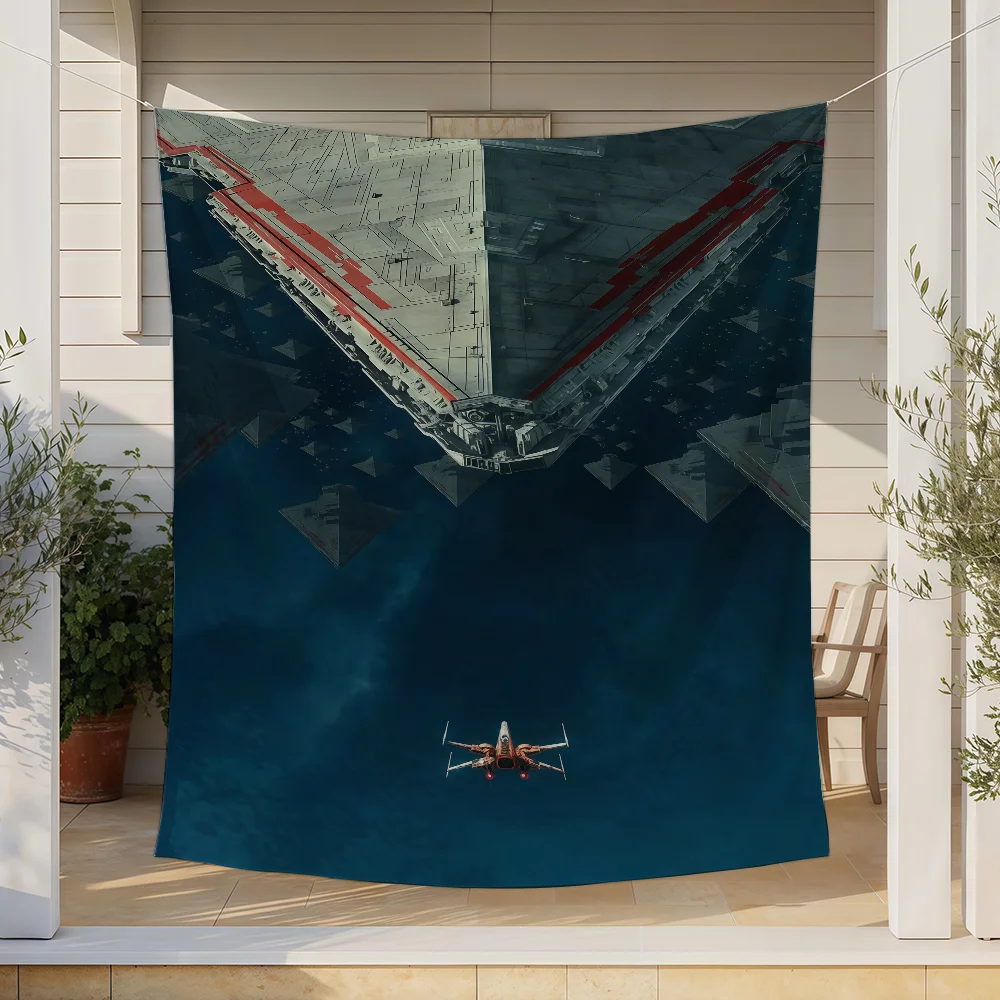 Vintage Space Battle Movie Flag - Custom Decor for Camping, Garden, Parties, and Wall Art