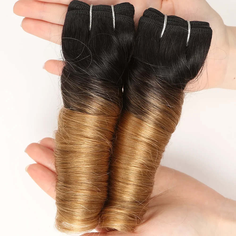 2Pcs/Pack Human Hair Extensions Brazilian Hair Weave Bundles For Women