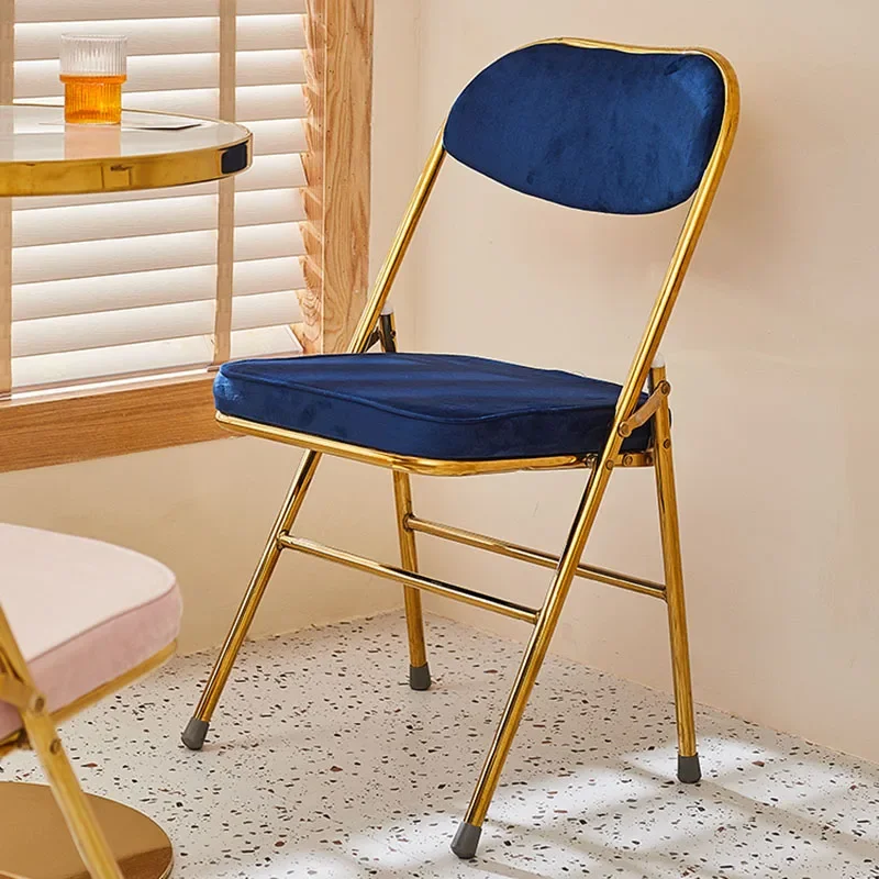 Стулья Для Кухни Кресло كرسي Retro Dinning Chair Backrest Folding Chair For Home Corduroy Chaise Chaises Salle Manger