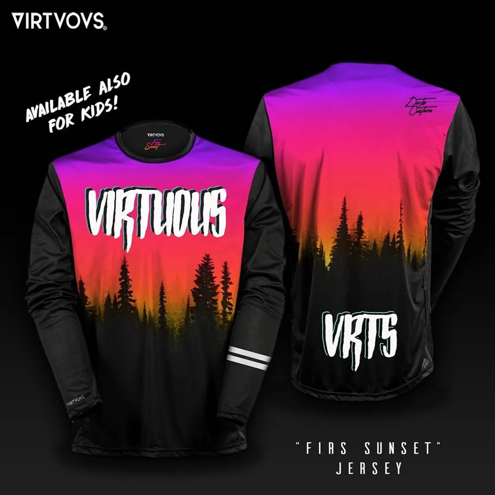 Virtvovs Vrts Mtb Motocross Jersey Bicicletta Bmx Mountain Downhill Bicicletta Enduro Racing Camicie Racing Ciclismo Maglie Dh Fox