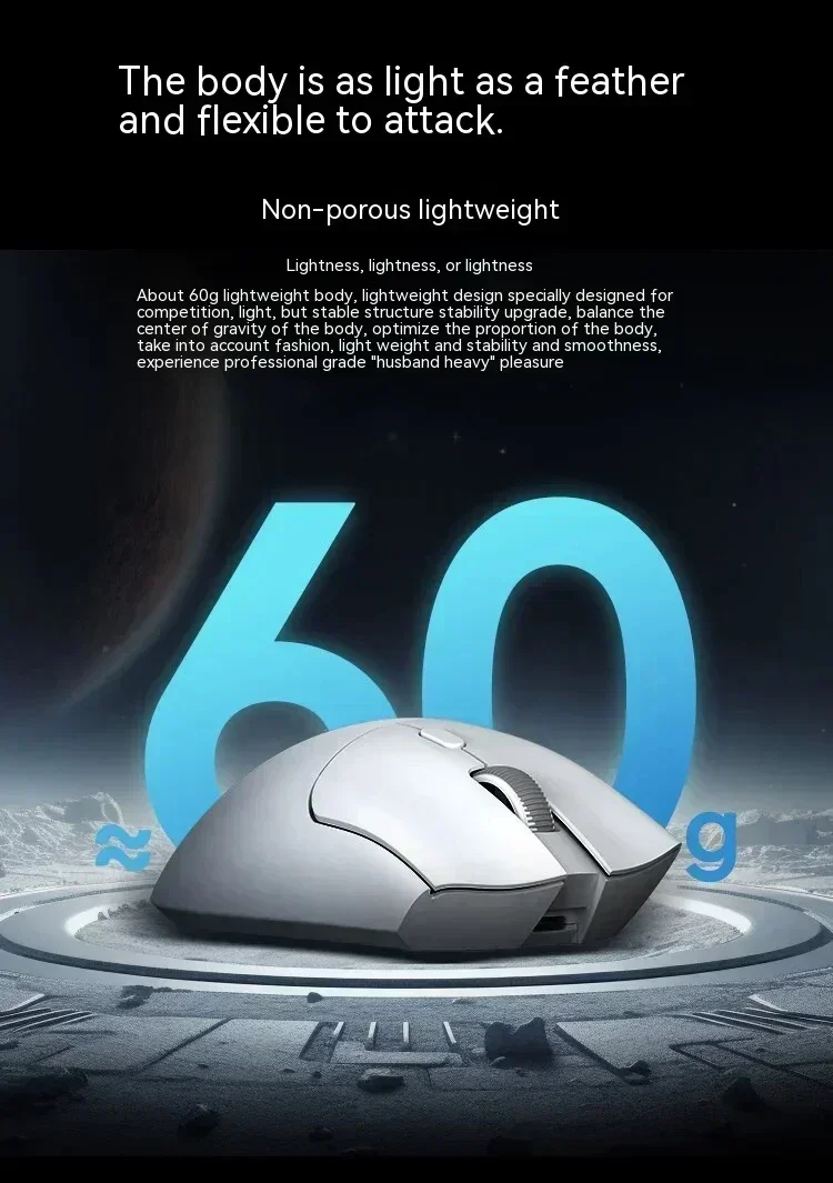 Wireless Gaming Mouse Metapanda P1 PRO MAX PAW3395 Sensor 26000 DPI 2.4G Wireless Bluetooth Wired 3-Mode E-sports Gifts