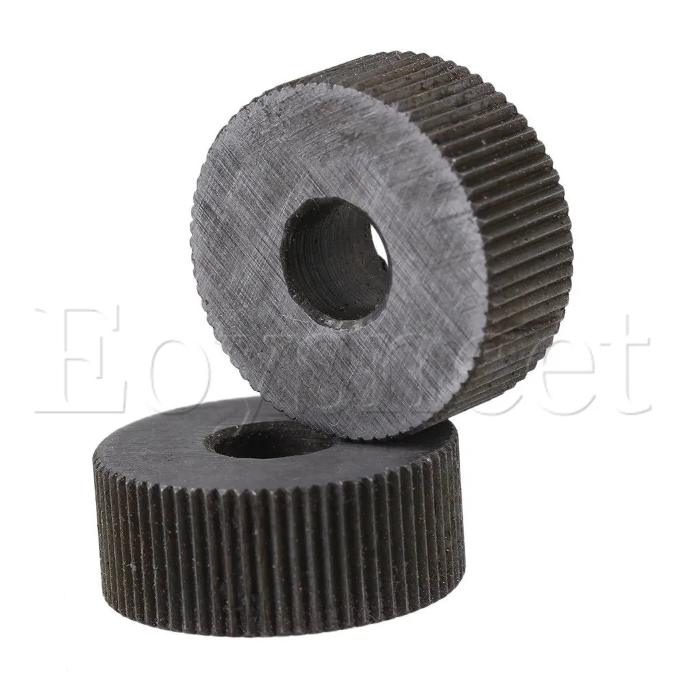 0.8mm Pitch 19mm OD Single Straight Coarse Pattern Linear Knurling Wheel knurling tool set 2 Piece