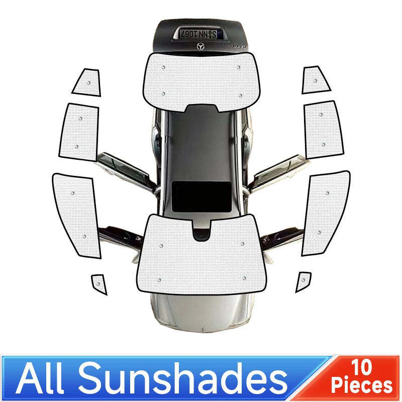 Parasole Auto Per Toyota Corolla Touring (E210) 2019-2024 – Set Completo Anteriore, Posteriore E Laterali, Anti-UV, Blocca Calore E Zanzare, Facile Da Montare!