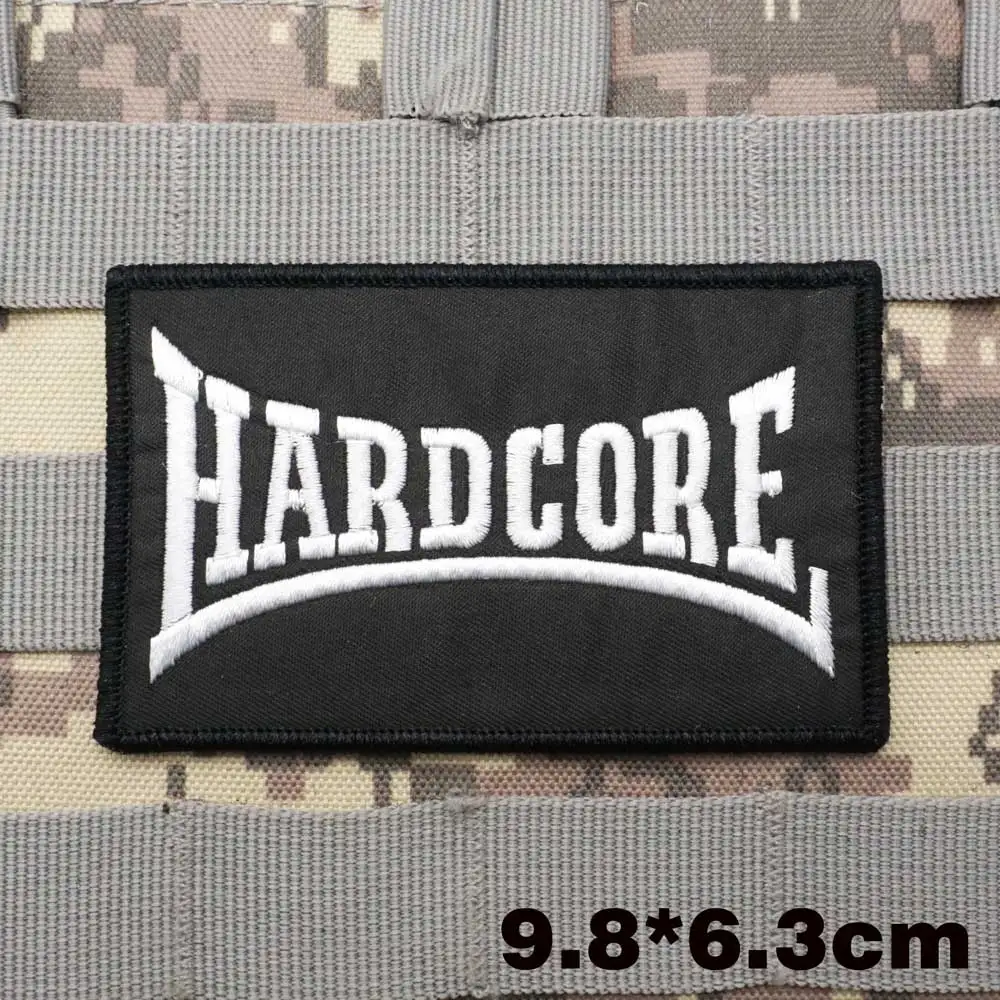 Hardcore Militärische Taktische Gestickte Patches Armband Rucksack Abzeichen mit Hakenunterseite für Kleidung