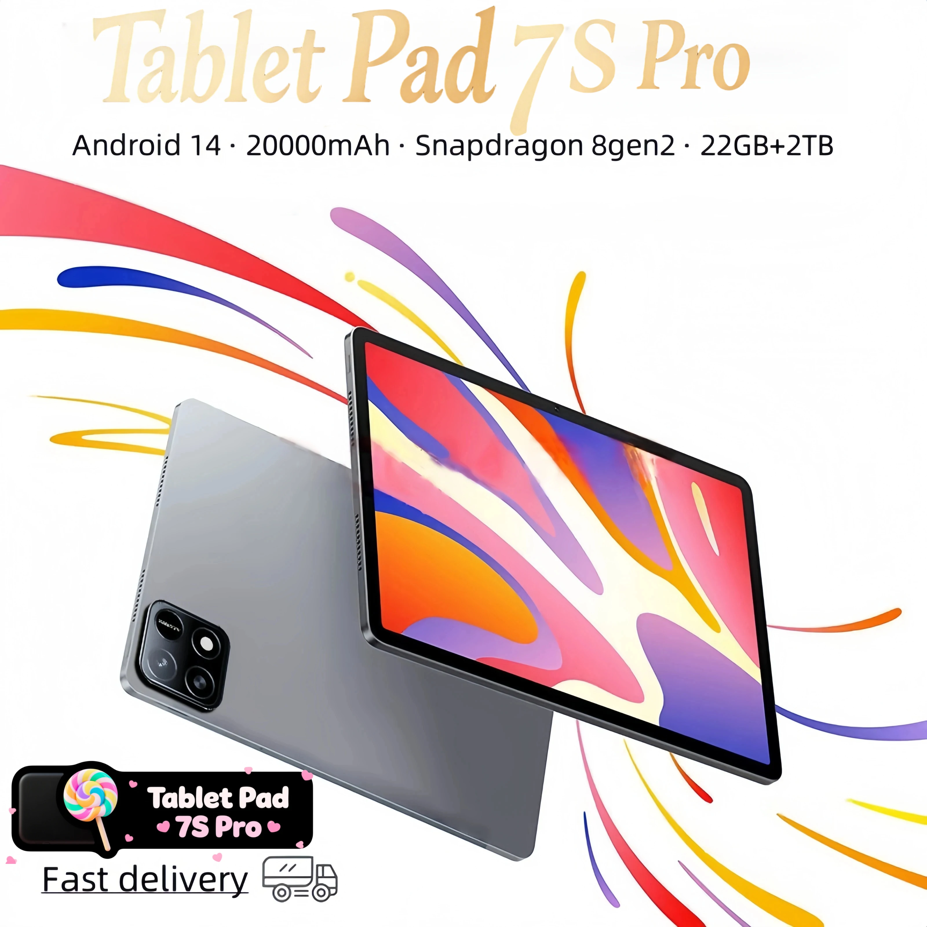 2025年モデル Pad 7s Pro Ultra 本体 2025 New Original Pad 7S Pro Tablet 22GB+2TB Android 14 Snapdragon