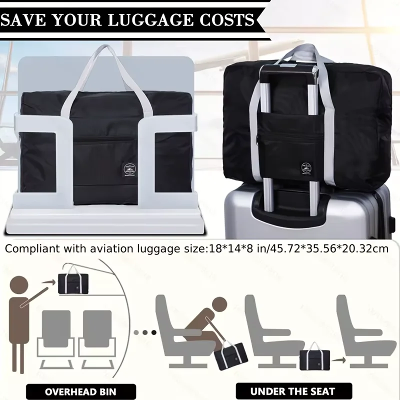 Portable Foldable Travel Duffle Bag Large capacity sports