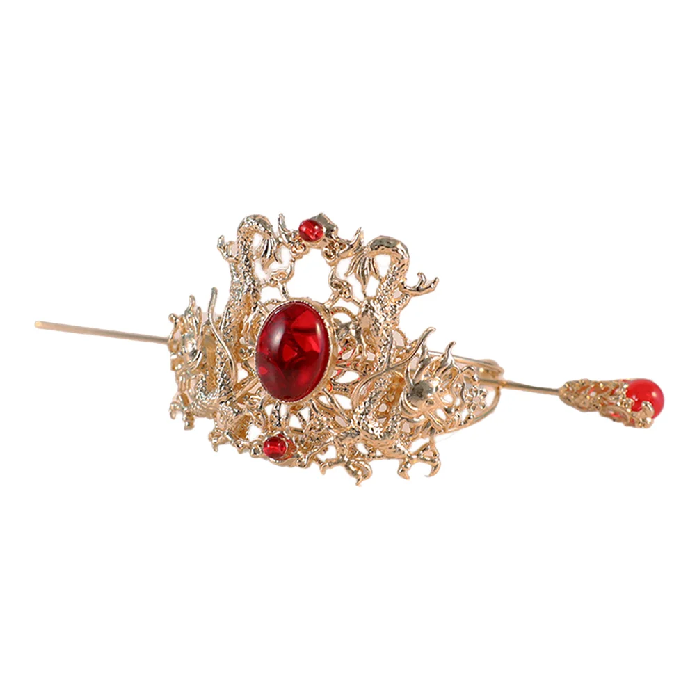 

Hair Clip Crown Hairpin Hanfu Ornament Simple Beautiful Headdress Accessory Bun Decorative Stick All-match Man