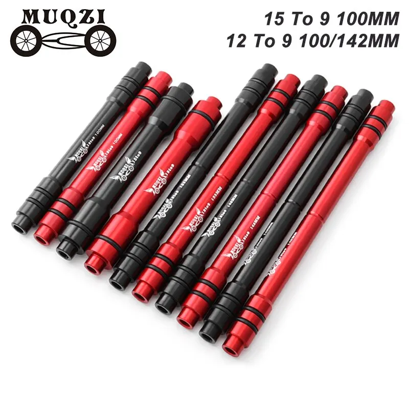 15  9 100mm MUQZI 스루 액슬 어댑터 12  9mm 100/142mm MTB 도로..