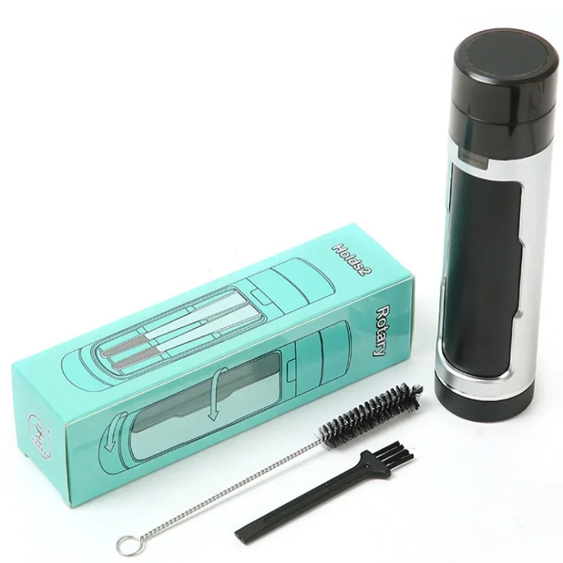 SMO 3 in 1 Portable Cigarettes Storage Case Horn Tube Dry Herb Filling Machine Manual Tobacco Grinder Smoking Accessories herb grinder tobacco smoking accessories