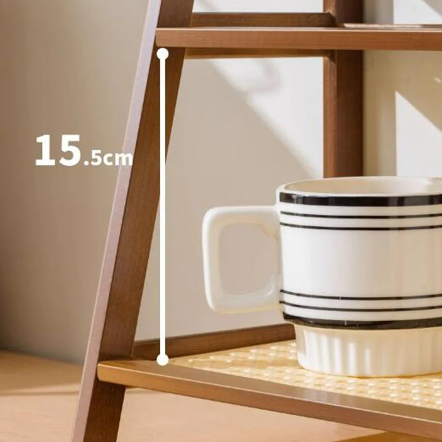 2-Layer Bamboo Coffee Cup Organizer