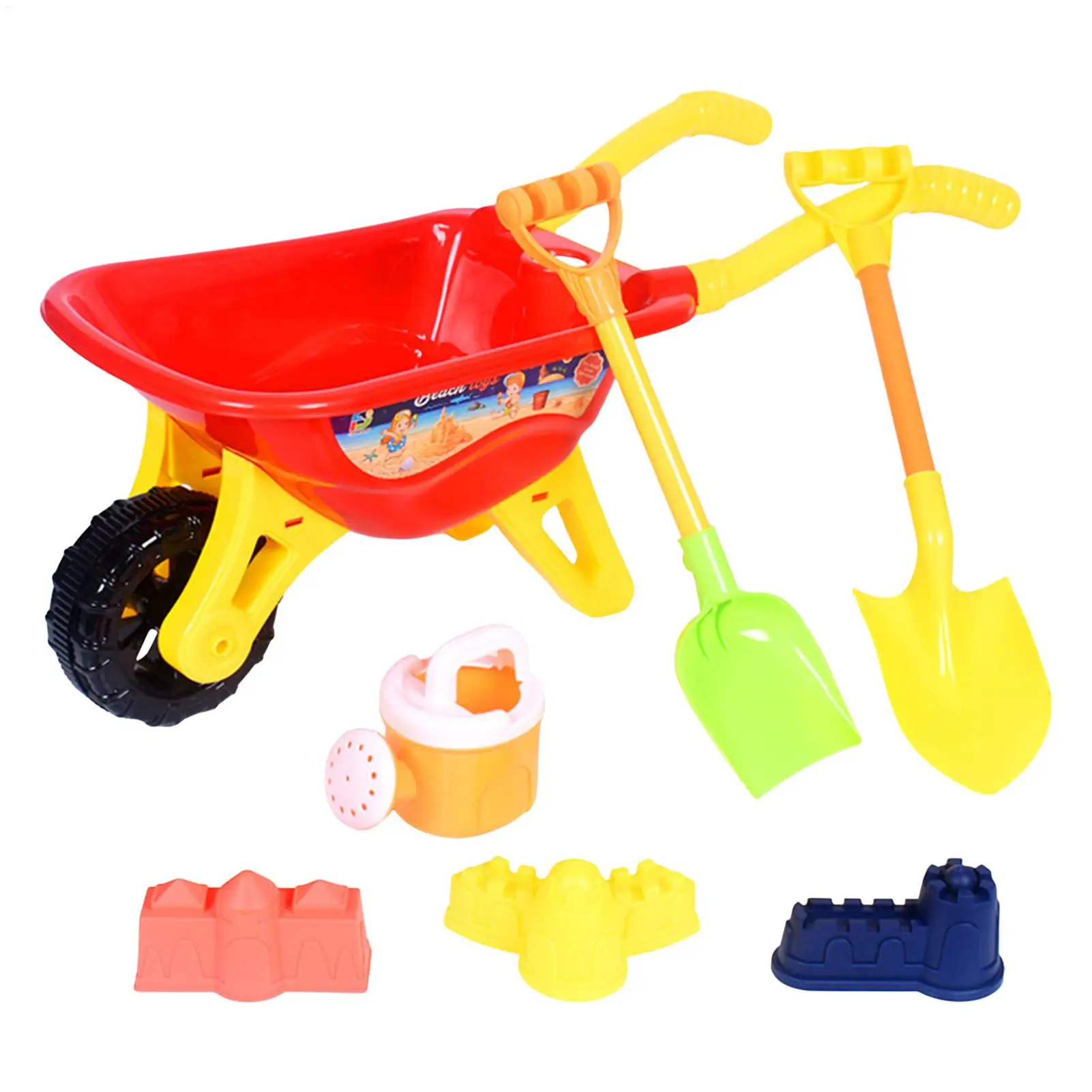 Set di giochi da spiaggia per bambini con paletta e innaffiatoio_voghion.com