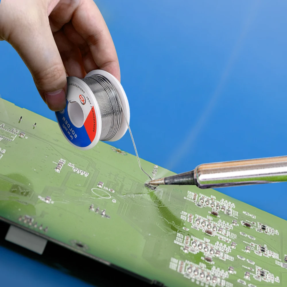 JCD Soldering Wire 50g 0.6/0.8/1.0/1.2/1.5 MM 60/40 FLUX 2.0% 45FT Tin Lead Tin Wire Melt Rosin Core Solder Soldering Roll