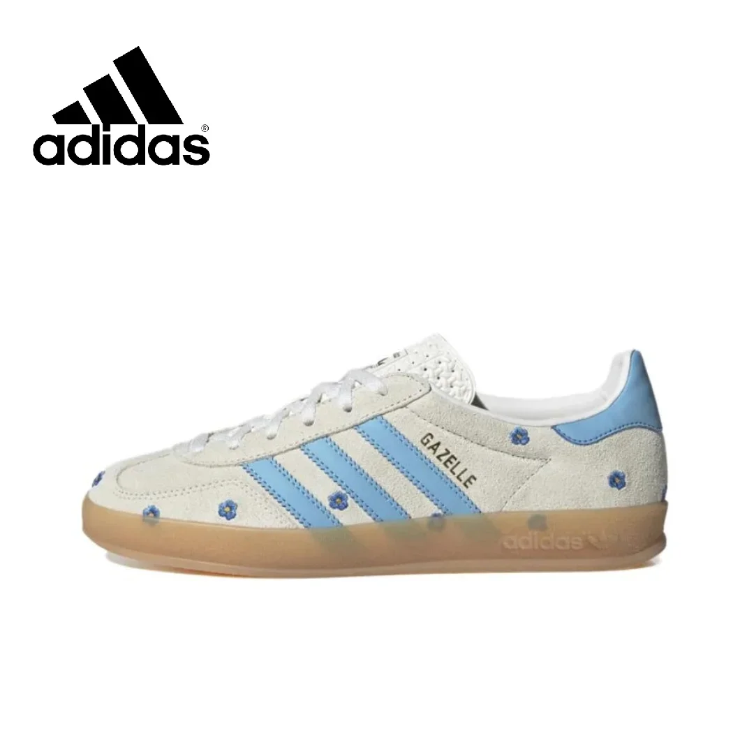 Adidas GAZELLE INDOOR Baador retro original de caa baja, calzado casual  para hombre y mujer, combinacin de colores verde y blanco | Bodega Aurrera  en lnea