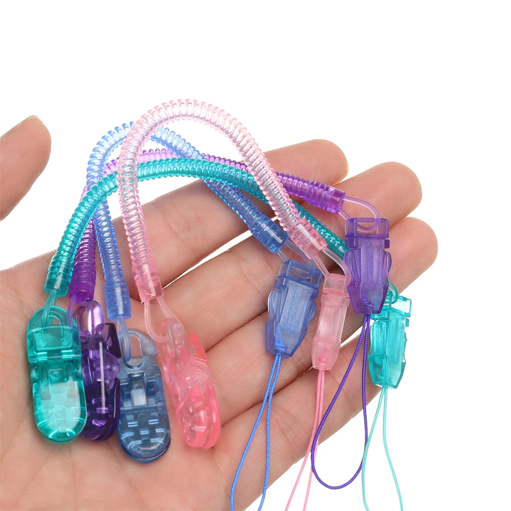 

Retractable Elastic Baby Infant Toddler Dummy Pacifier Spring Soother Nipple Clip Chain Holder Strap Baby Chew Toy for Baby