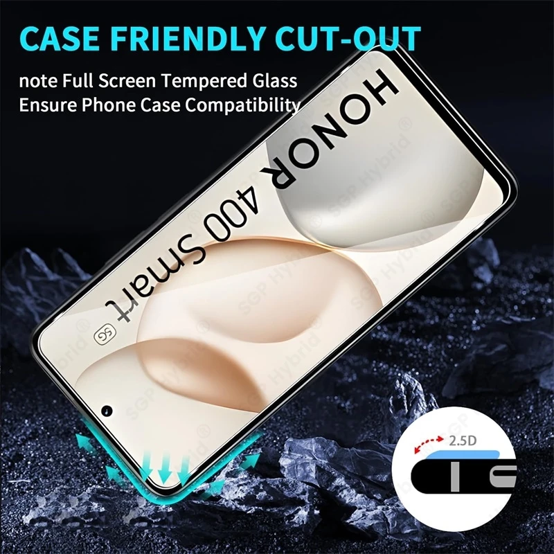 Premium Clear Crystal Tempered Glass Screen Protector Case - Pack of 5