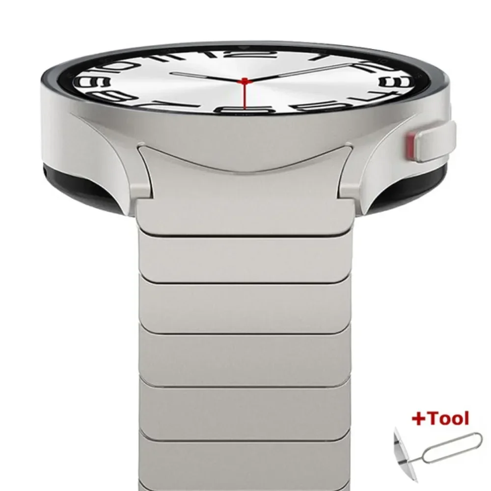 Premium Stainless Steel Metal Watch Strap - Adjustable Band
