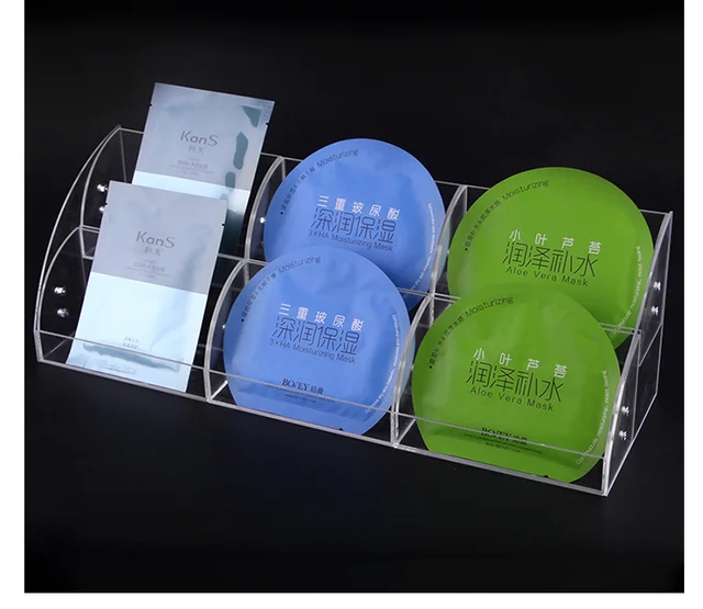 Acrylic Makeup Face Mask Organizer Rack,Acrylic Display Stand for Store  Organize Facemask Eyeshadow Tray Cosmetics Storage Shelf - AliExpress