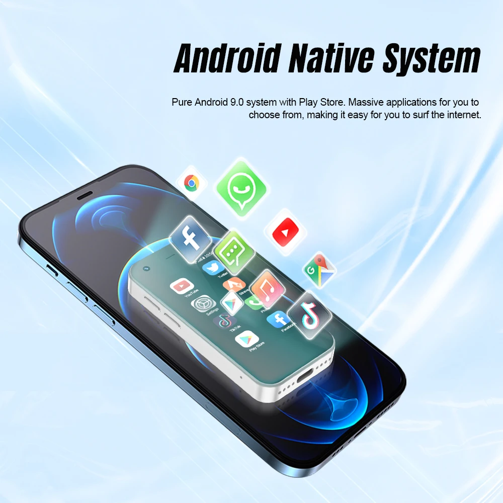 XUESEVEN X6 Mini Android Smart Phone 2.5 Inch Screen 2GB RAM 16GB ROM Dual SIM Slot WIFI Hotspot 3G Small Mobile Phone WhatsAPP 5