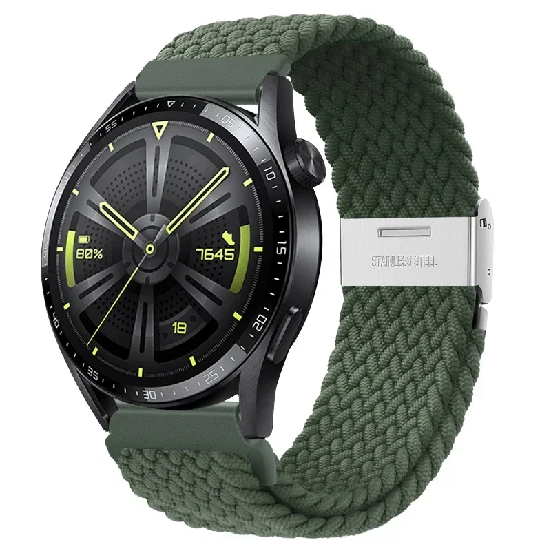 Braided Elastic Bracelet 20/22mm Smartwatch Strap