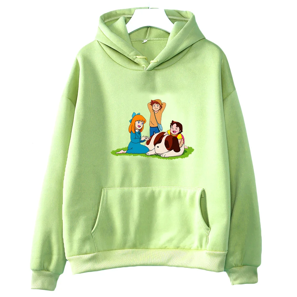 

Heidi,a Girl of The Alps Cute Cartoon Clothes Kawaii Women Anime Hoodies Autumn Winter Casual Fleece Sweatshirt Soft Pullovers