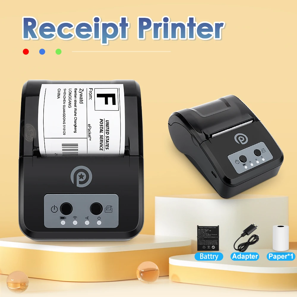 Mini Portable Receipt Printer BT 58mm Wireless Thermal Printer Mobile Phone  Android POS PC Pocket Ticket Bill Makers Impresora AliExpress